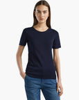 United Colors Of Benetton Long Fiber Cotton T-Shirt | LEVISONS