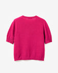 United Colors Of Benetton Woman Fuchsia Short Sleeve Sweater In Pure Merino Wool | LEVISONS