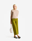 United Colors Of Benetton Woman Beige Short Sleeve Sweater In Pure Merino Wool | LEVISONS