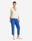 United Colors Of Benetton Woman Cream V-Neck Sweater In Pure Merino Wool | LEVISONS