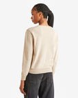 United Colors Of Benetton Woman Beige V-Neck Sweater In Pure Merino Wool | LEVISONS