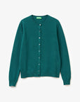 United Colors Of Benetton Woman Green Crew Neck Cardigan In Pure Merino Wool | LEVISONS