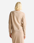 United Colors Of Benetton Woman Beige Crew Neck Cardigan In Pure Merino Wool | LEVISONS