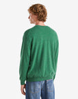 United Colors Of Benetton Man Marl Green Crew Neck Sweater In Pure Merino Wool | LEVISONS