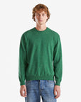 United Colors Of Benetton Man Marl Green Crew Neck Sweater In Pure Merino Wool | LEVISONS