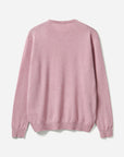 United Colors Of Benetton Man Marl Pink Crew Neck Sweater In Pure Merino Wool | LEVISONS