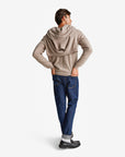 United Colors Of Benetton Man Brown Mélange V-Neck Sweater In Pure Merino Wool | LEVISONS