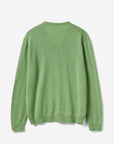United Colors Of Benetton Man Light Marl Green V-Neck Sweater In Pure Merino Wool | LEVISONS