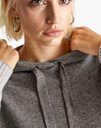 United Colors Of Benetton Woman Gray Sweater In Cashmere Blend With Hood | LEVISONS