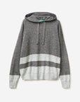 United Colors Of Benetton Woman Gray Sweater In Cashmere Blend With Hood | LEVISONS