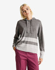 United Colors Of Benetton Woman Gray Sweater In Cashmere Blend With Hood | LEVISONS