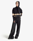 United Colors Of Benetton Woman Black Sweater In Cashmere Blend With Hood | LEVISONS