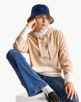 United Colors Of Benetton Woman Beige Cashmere Blend Sweater With Hood | LEVISONS