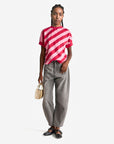 United Colors Of Benetton Woman Regimental Striped T-Shirt | LEVISONS