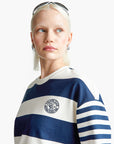 United Colors Of Benetton Woman Striped Crew Neck Hoodie | LEVISONS