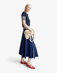 United Colors Of Benetton Woman Midi Skirt With Stripe Insert | LEVISONS