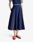 United Colors Of Benetton Woman Midi Skirt With Stripe Insert | LEVISONS