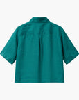 United Colors Of Benetton Woman Short Shirt In Pure Linen | LEVISONS