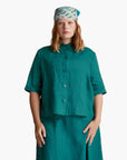 United Colors Of Benetton Woman Short Shirt In Pure Linen | LEVISONS
