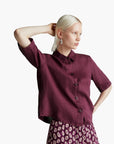 United Colors Of Benetton Woman Short Shirt In Pure Linen | LEVISONS