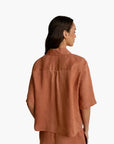 United Colors Of Benetton Woman Short Shirt In Pure Linen | LEVISONS