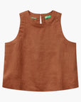 United Colors Of Benetton Woman Sleeveless Top In Pure Linen | LEVISONS