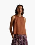 United Colors Of Benetton Woman Sleeveless Top In Pure Linen | LEVISONS