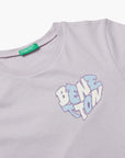 United Colors Of Benetton Girl Junior T-Shirt With Glittery Logo | LEVISONS