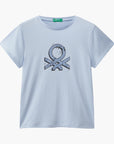 United Colors Of Benetton Girl Junior T-Shirt With Glittery Logo | LEVISONS