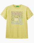 United Colors Of Benetton Boy Junior Cotton T-Shirt With Print | LEVISONS