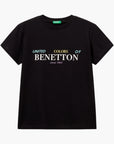 United Colors Of Benetton Boy Junior Cotton T-Shirt With Print | LEVISONS