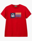 United Colors Of Benetton Boy Junior Cotton T-Shirt With Print | LEVISONS