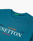 United Colors Of Benetton Boy Junior Cotton T-Shirt With Print | LEVISONS