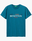 United Colors Of Benetton Boy Junior Cotton T-Shirt With Print | LEVISONS