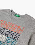 United Colors Of Benetton Boy Junior Cotton T-Shirt With Print | LEVISONS