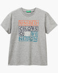 United Colors Of Benetton Boy Junior Cotton T-Shirt With Print | LEVISONS