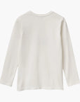 United Colors Of Benetton Girl Junior Long Sleeve T-Shirt With Glitter Print | LEVISONS