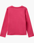 United Colors Of Benetton Girl Kid T-Shirt With Glittery Logo In Cotton | LEVISONS