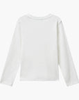 United Colors Of Benetton Girl Kid T-Shirt With Glittery Logo In Cotton | LEVISONS