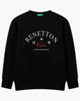 United Colors Of Benetton Boy Junior Cotton Sweatshirt With Logo | LEVISONS