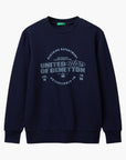 United Colors Of Benetton Boy Junior Cotton Sweatshirt With Logo | LEVISONS