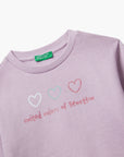 United Colors Of Benetton Girl Kid Sweatshirt With Glittery Print | LEVISONS