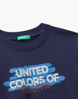 United Colors Of Benetton Boy Kid Regular Fit Sweatshirt With Print | LEVISONS