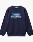 United Colors Of Benetton Boy Kid Regular Fit Sweatshirt With Print | LEVISONS