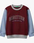 United Colors Of Benetton Boy Kid Regular Fit Sweatshirt With Print | LEVISONS