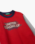 United Colors Of Benetton Boy Kid Regular Fit Sweatshirt With Print | LEVISONS