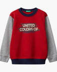 United Colors Of Benetton Boy Kid Regular Fit Sweatshirt With Print | LEVISONS