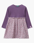 United Colors Of Benetton Girl Kid Long Sleeve Dress With Flowers | LEVISONS