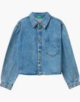 United Colors Of Benetton Girl Junior Denim Shirt | LEVISONS