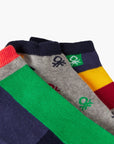 United Colors Of Benetton Unisex Three Pairs Of Stretch Cotton Blend Socks | LEVISONS